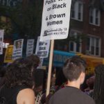7/13/16 Flatbush. Brooklyn, NYC - Black Lives Matter activists. First year Anniversary of Sandra Bland’s death.Photo by Javier Soriano/http://www.JavierSoriano.com/