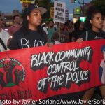 7/13/16 Flatbush. Brooklyn, NYC - Black Lives Matter activists. First year Anniversary of Sandra Bland’s death.Photo by Javier Soriano/http://www.JavierSoriano.com/