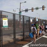 7/26/2016 - Philadelphia, Pa. 
The DNC wall and protesters.
Photo by Javier Soriano/http://www.JavierSoriano.com/