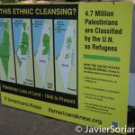 7/26/2016 - Philadelphia, Pa. 
"Is this ethnic cleansing? 4.7 million Palestinians are classified by the U.  N. as refugees."
Photo by Javier Soriano/http://www.JavierSoriano.com/