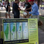 7/26/2016 - Philadelphia, Pa. 
"Is this ethnic cleansing? 4.7 million Palestinians are classified by the U.  N. as refugees."
Photo by Javier Soriano/http://www.JavierSoriano.com/