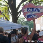 7/26/2016 - Philadelphia, Pa. 
"Bernie or Bust."
Photo by Javier Soriano/http://www.JavierSoriano.com/