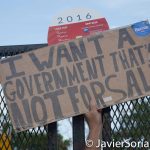 7/26/2016 - Philadelphia, Pa. 
"I want a government that is not for sale."
Photo by Javier Soriano/http://www.JavierSoriano.com/