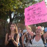 7/26/2016 - Philadelphia, Pa. 
"Nominate Bernie Sanders or lose in November! End the corruption! #WeThePeople #DemExit #Bernie2016 "
Photo by Javier Soriano/http://www.JavierSoriano.com/