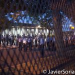 7/26/2016 - Philadelphia, Pa. The DNC wall and Philly police officers.Photo by Javier Soriano/http://www.JavierSoriano.com/