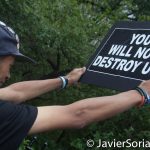 8/2/2016 - #ShutDownCityHallNYC protesters in Abolition Park ( City Hall Park). NYC.
Photo by Javier Soriano/http://www.JavierSoriano.com/