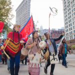 11/5/2016 Manhattan - NYC Prayer March in support of the Standing Rock Sioux Nation. 
Photo by Javier Soriano/http://www.JavierSoriano.com/