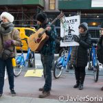 12/15/2016 NYC - Water protectors in front of Citi Group headquarters in Manhattan.
Photo by Javier Soriano/www.JavierSoriano.com