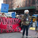12/15/2016 NYC - Water protectors in front of Citi Group headquarters in Manhattan.
Photo by Javier Soriano/www.JavierSoriano.com