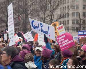 1/21/2017 - Women's March on Washington D.C. "Girl power!" "I stand with Planned Parenthood." Photo by Javier Soriano/www.JavierSoriano.com