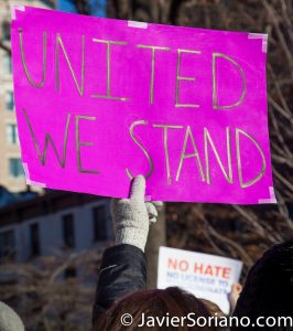 2/4/2017 NYC - LGBT Solidarity Rally at Stonewall Inn in support of immigrants, refugees, Muslims, ALL. Photo by Javier Soriano/www.JavierSoriano.com