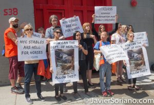 Friday, June 2, 2017 Manhattan, NYC - Rally in New York City to protect horses. Photo by Javier Soriano/www.JavierSoriano.com
