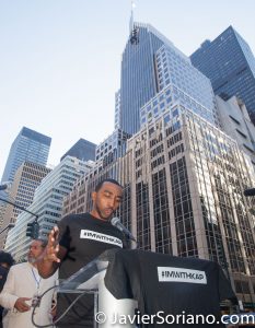 8/23/2017 NYC - People supporting Colin Kaepernick. Photo by Javier Soriano/www.JavierSoriano.com