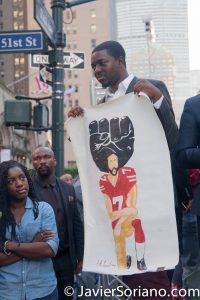8/23/2017 NYC - People at the “United We Stand” rally in support of Colin Kaepernick. Photo by Javier Soriano/www.JavierSoriano.com