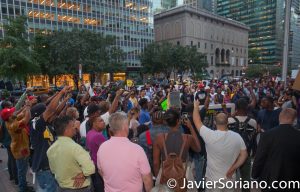 8/23/2017 NYC - People at the “United We Stand” rally in support of Colin Kaepernick. Photo by Javier Soriano/www.JavierSoriano.com