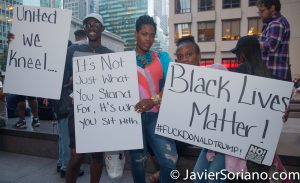 8/23/2017 NYC - People at the “United We Stand” rally in support of Colin Kaepernick. Photo by Javier Soriano/www.JavierSoriano.com