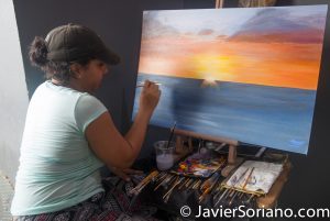 9/14/2017. Old San Juan. Puerto Rico. Lina Mercedes Fine Arts. Facebook: facebook.com/LinaMercedesFineArts Photo by Javier Soriano/www.JavierSoriano.com