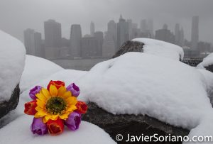 3/21/2018. Brooklyn Bridge Park, Brooklyn, NYC - Winter Storm Toby. 21/3/2018. Parque del Puente de Brooklyn. Ciudad de Nueva York - Tormenta de Nieve Toby. Photo by Javier Soriano/www.JavierSoriano.com