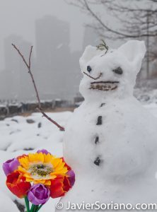 3/21/2018. Brooklyn Bridge Park, Brooklyn, NYC - Winter Storm Toby. 21/3/2018. Parque del Puente de Brooklyn. Ciudad de Nueva York - Tormenta de Nieve Toby. Photo by Javier Soriano/www.JavierSoriano.com