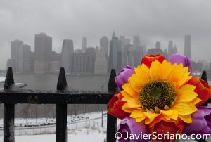 3/21/2018. Brooklyn Heights Promenade. Brooklyn, NYC - Winter Storm Toby. 21/3/2018. Brooklyn Heights Promenade. Ciudad de Nueva York - Tormenta de Nieve Toby. Photo by Javier Soriano/www.JavierSoriano.com