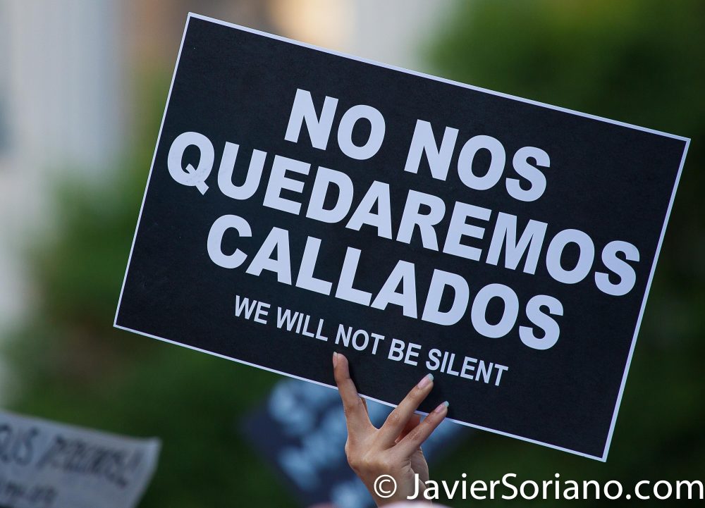 New York City – People gathered at Foley Square Park in Manhattan on Friday, July 12, 2019, to demand action from Congress to end concentration camps in the United States of America and impeach President Donald Trump. Photo by Javier Soriano/www.JavierSoriano.com