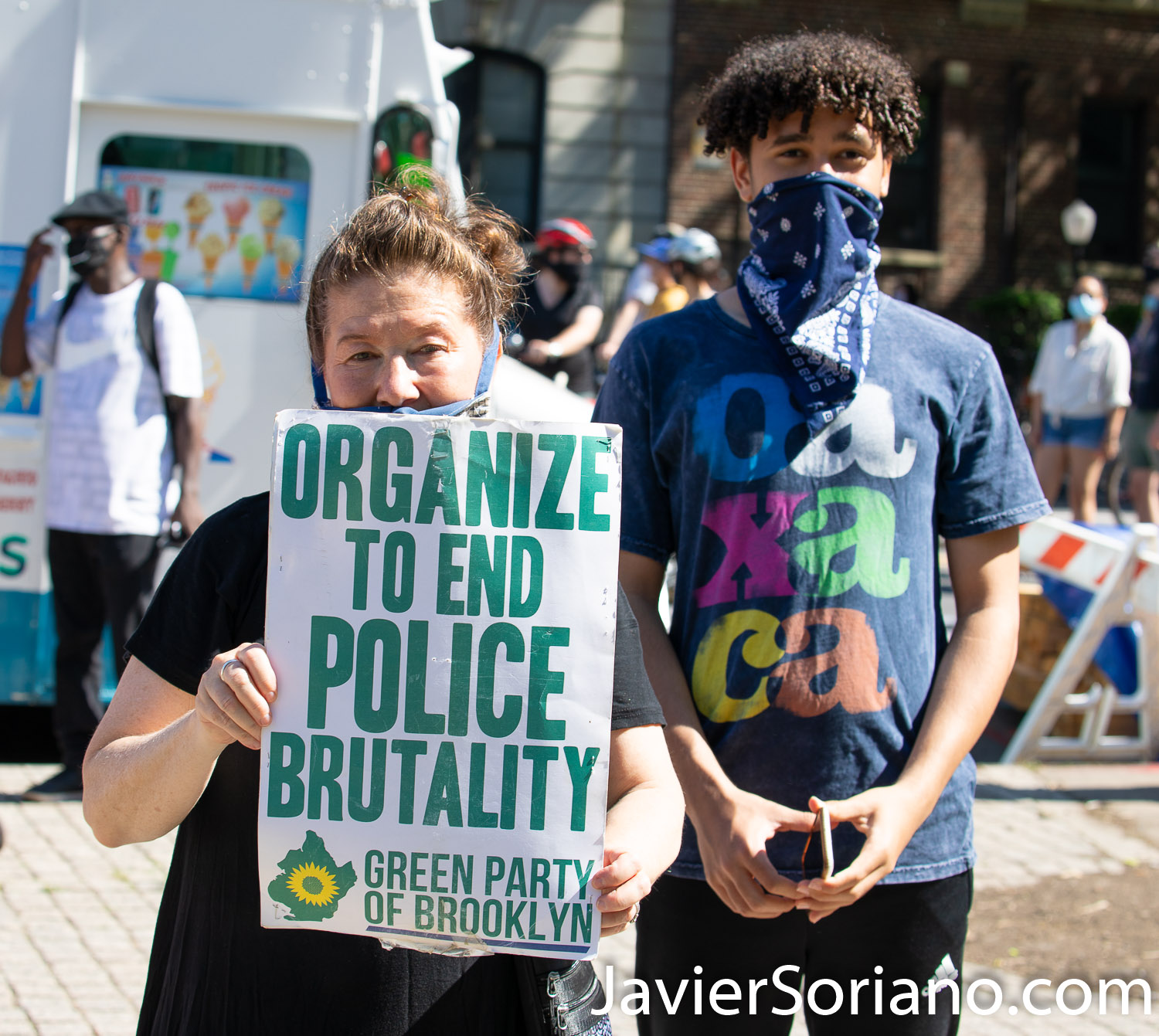 Saturday, May 30, 2020. Brooklyn, New York City - Rally in Flatbush to demand justice for George Floyd. Photo by Javier Soriano/www.JavierSoriano.com