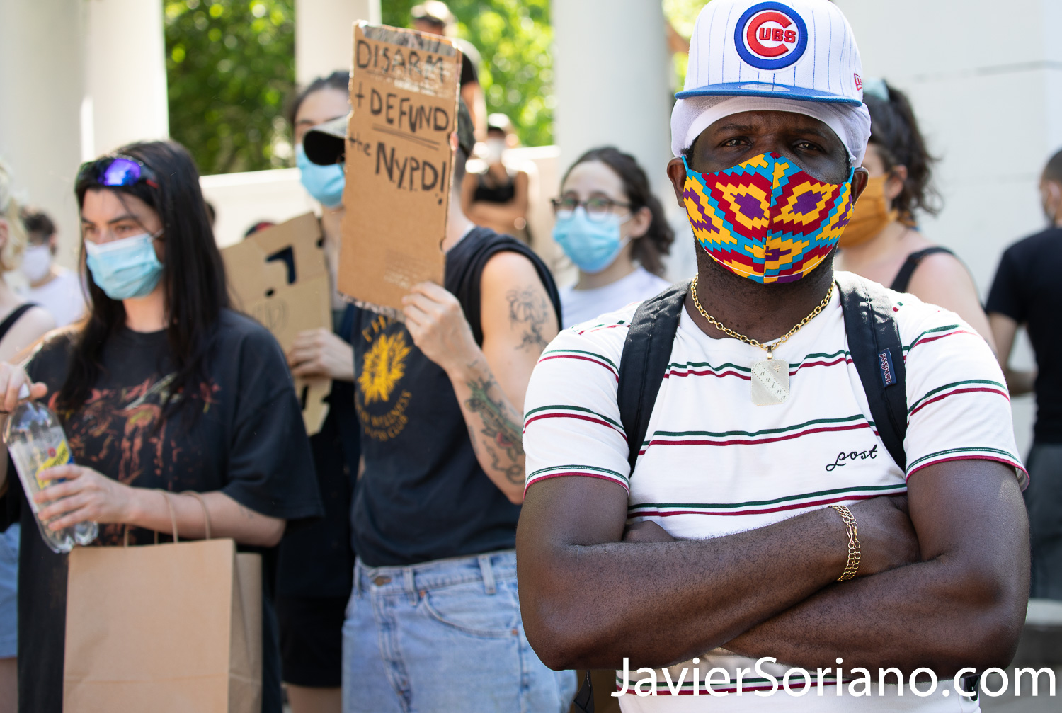 Saturday, May 30, 2020. Brooklyn, New York City - Rally in Flatbush to demand justice for George Floyd. Photo by Javier Soriano/www.JavierSoriano.com