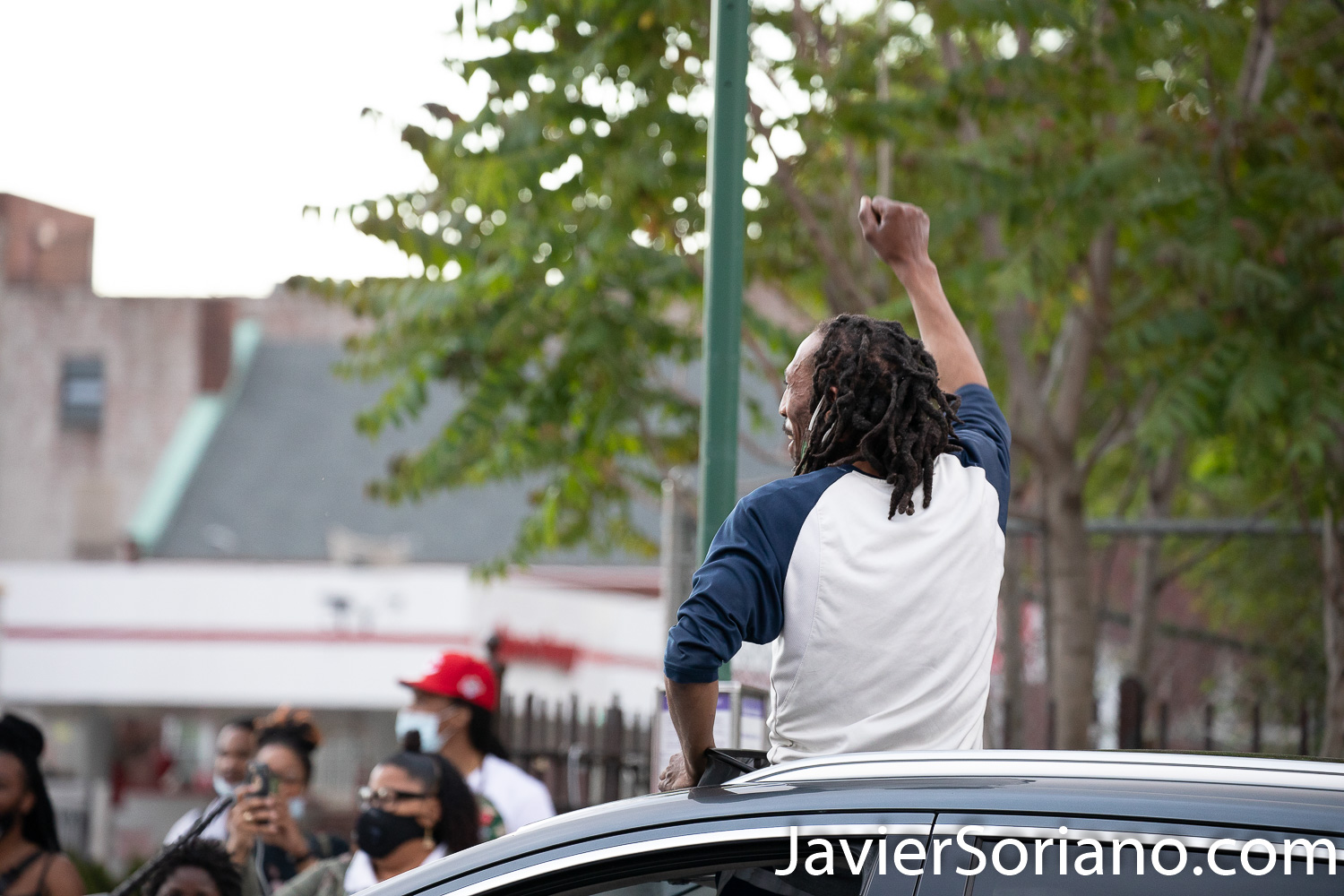 Saturday, May 30, 2020. Brooklyn, New York City - March in Flatbush to demand justice for George Floyd. Residents in the area support the mach and demand justice for George Floyd. Photo by Javier Soriano/www.JavierSoriano.com