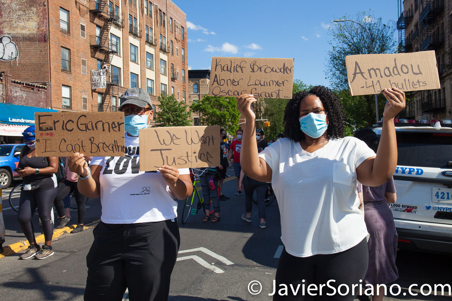 Saturday, May 30, 2020. Brooklyn, New York City - Rally in Flatbush to demand justice for George Floyd. Photo by Javier Soriano/www.JavierSoriano.com