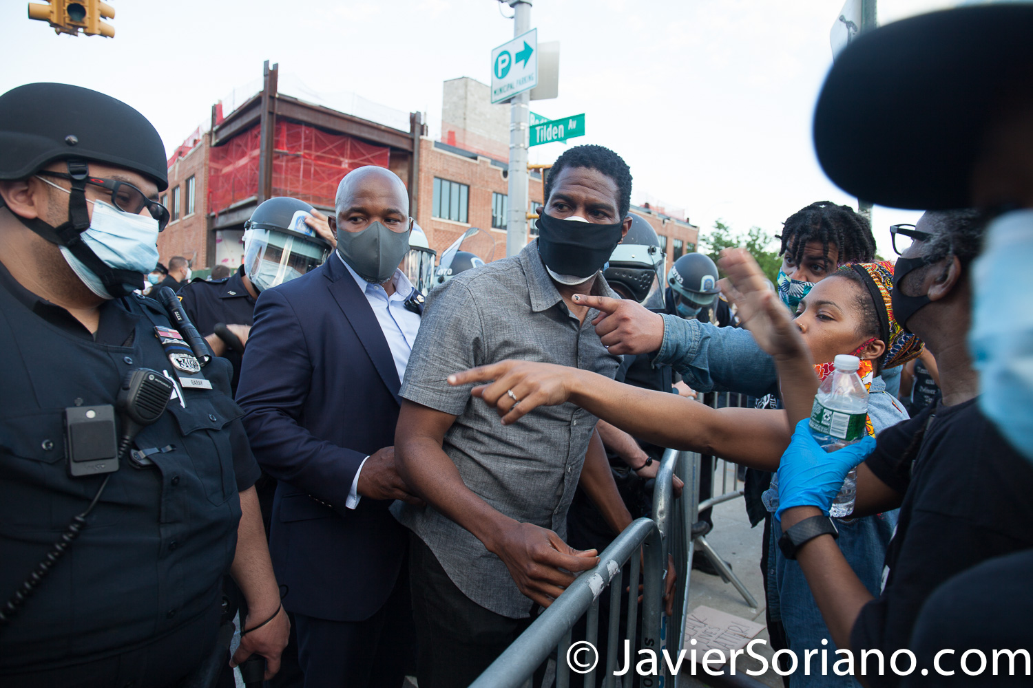 Saturday, May 30, 2020. Brooklyn, New York City - March in Flatbush to demand justice for George Floyd. New York City Public Advocate Jumaane D. Williams attended the march. Photo by Javier Soriano/www.JavierSoriano.com