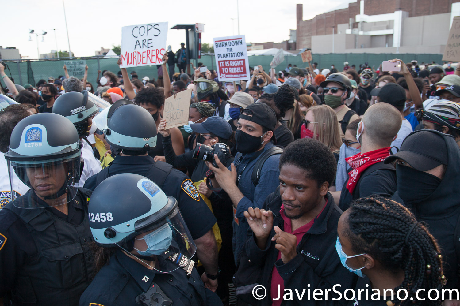 Saturday, May 30, 2020. Brooklyn, New York City - March in Flatbush to demand justice for George Floyd. Photo by Javier Soriano/www.JavierSoriano.com