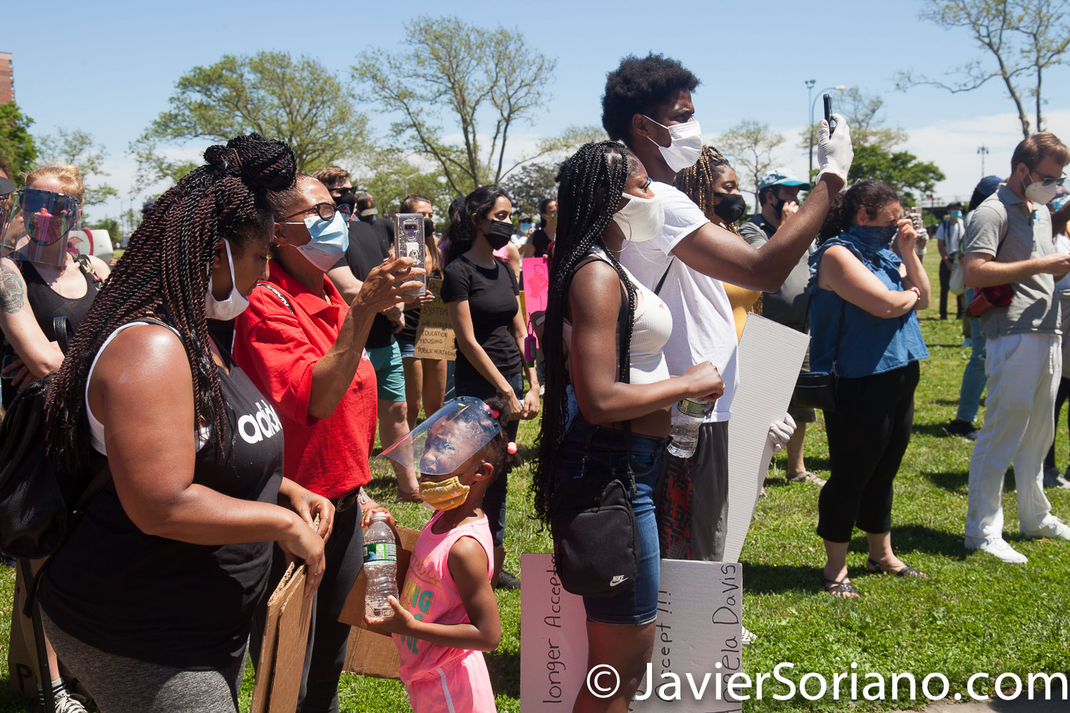 Friday, June 12, 2020. Brooklyn, New York City - Rally and march in Coney Island. Protestors said it was a "Peaceful demonstration for George Floyd, Breonna Taylor and the many other victims of police brutality." Photo by Javier Soriano/www.JavierSoriano.com