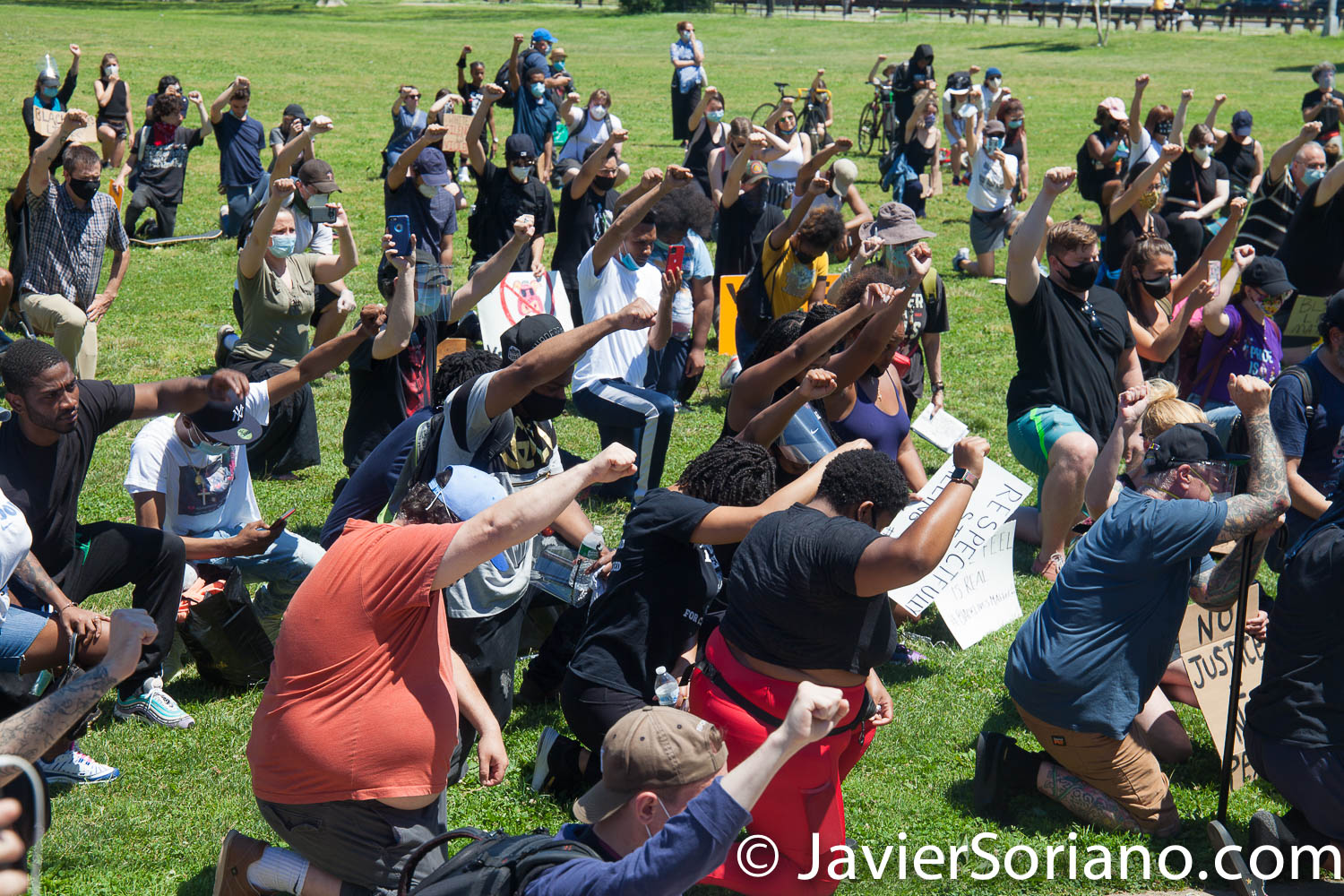 Friday, June 12, 2020. Brooklyn, New York City - Rally and march in Coney Island. Protestors said it was a "Peaceful demonstration for George Floyd, Breonna Taylor and the many other victims of police brutality." Photo by Javier Soriano/www.JavierSoriano.com