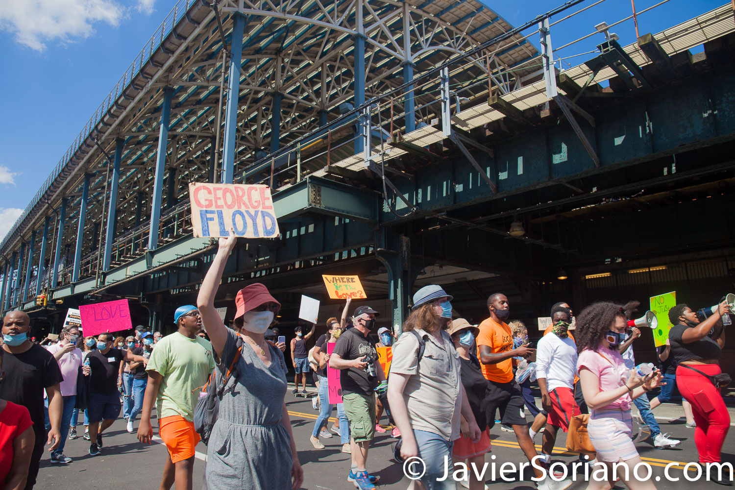 Friday, June 12, 2020. Brooklyn, New York City - Rally and march in Coney Island. Protestors said it was a "Peaceful demonstration for George Floyd, Breonna Taylor and the many other victims of police brutality." Photo by Javier Soriano/www.JavierSoriano.com