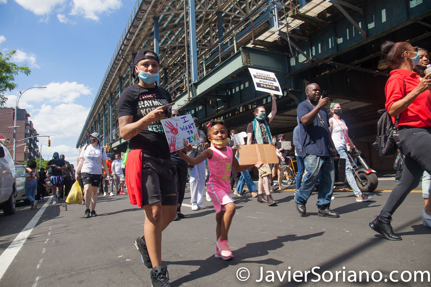 Friday, June 12, 2020. Brooklyn, New York City - Rally and march in Coney Island. Protestors said it was a "Peaceful demonstration for George Floyd, Breonna Taylor and the many other victims of police brutality." Photo by Javier Soriano/www.JavierSoriano.com