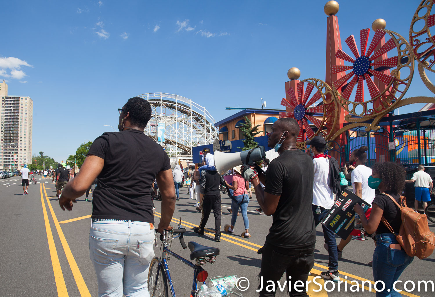 Friday, June 12, 2020. Brooklyn, New York City - Rally and march in Coney Island. Protestors said it was a "Peaceful demonstration for George Floyd, Breonna Taylor and the many other victims of police brutality." Photo by Javier Soriano/www.JavierSoriano.com