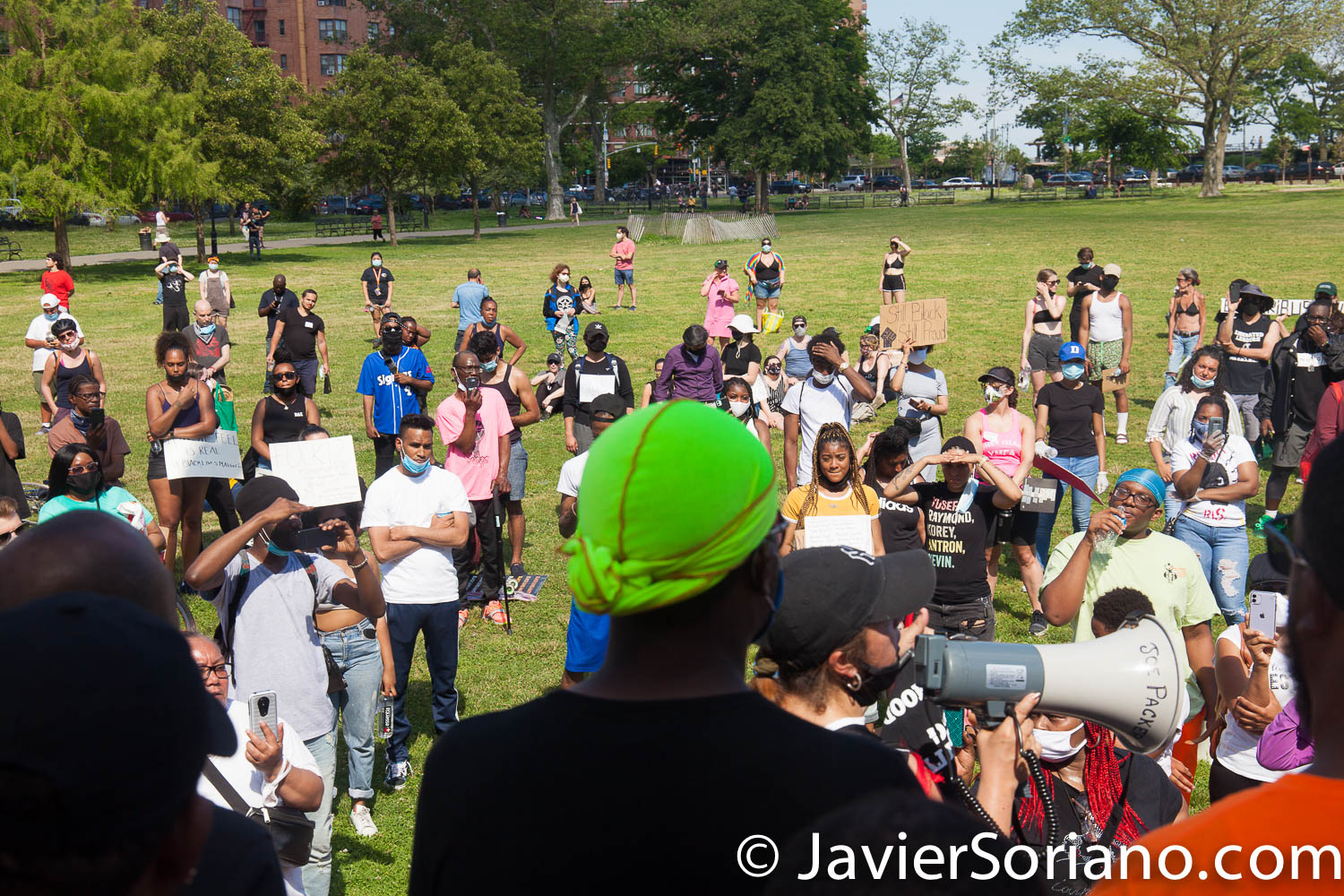 Friday, June 12, 2020. Brooklyn, New York City - Rally and march in Coney Island. Protestors said it was a "Peaceful demonstration for George Floyd, Breonna Taylor and the many other victims of police brutality." Photo by Javier Soriano/www.JavierSoriano.com