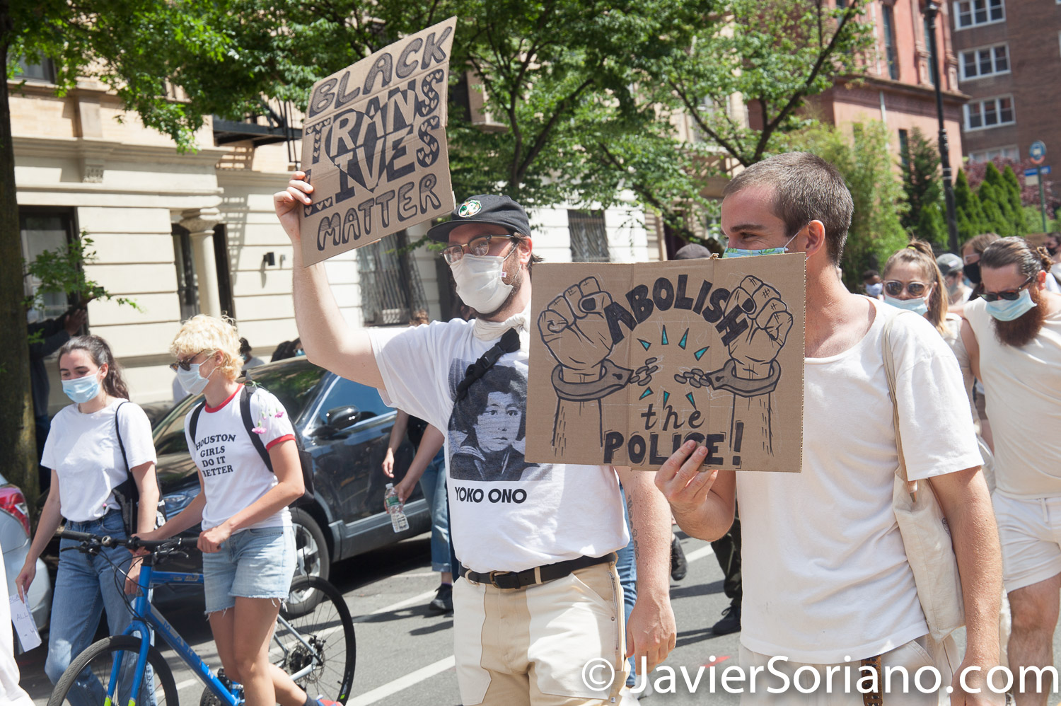 Sunday, June 14, 2020. Brooklyn, New York City – The “Brooklyn Liberation: An Action for Black Translives” rally was in front of the Brooklyn Museum. After the rally people marched to Fort Green Park. Protestors demand justice for Transgender women and Transgender men killed by police officers and civilians. They also demand that NYC Council members and NYC Mayor Bill de Blasio cut the NYPD budget by at least one billion. Photo by Javier Soriano/www.JavierSoriano.com