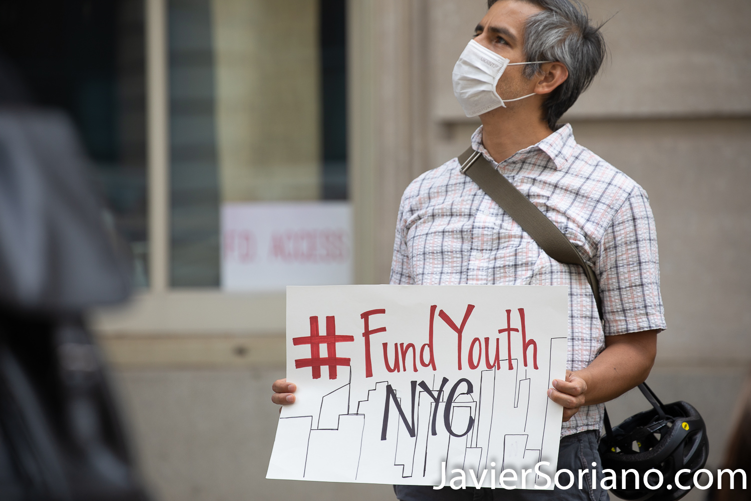 Thursday, June 25, 2020. New York City - Rally “Invest In East New York. Defund The NYPD!” in City Hall Park in Manhattan. Protestors demand NYC Council members, Corey David Johnson, Speaker of the New York City Council and NYC Mayor, Bill de Blasio Defund The NYPD by at least $1 billion and invest in their community.   Photo by Javier Soriano/www.JavierSoriano.com