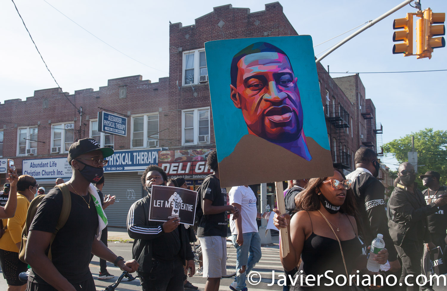 Sunday, June 21, 2020. New York City – “Father’s Day. Faith Leaders Prayer and March” in East Flatbush, Brooklyn. Protestors said they were praying for peace and justice. They marched “in solidarity and support of the fight of systemic racism.” People marched from Nostrand Avenue and Church Avenue to The Rugby Deliverance Tabernacle on 4901 Snyder ave. Photo by Javier Soriano/www.JavierSoriano.com