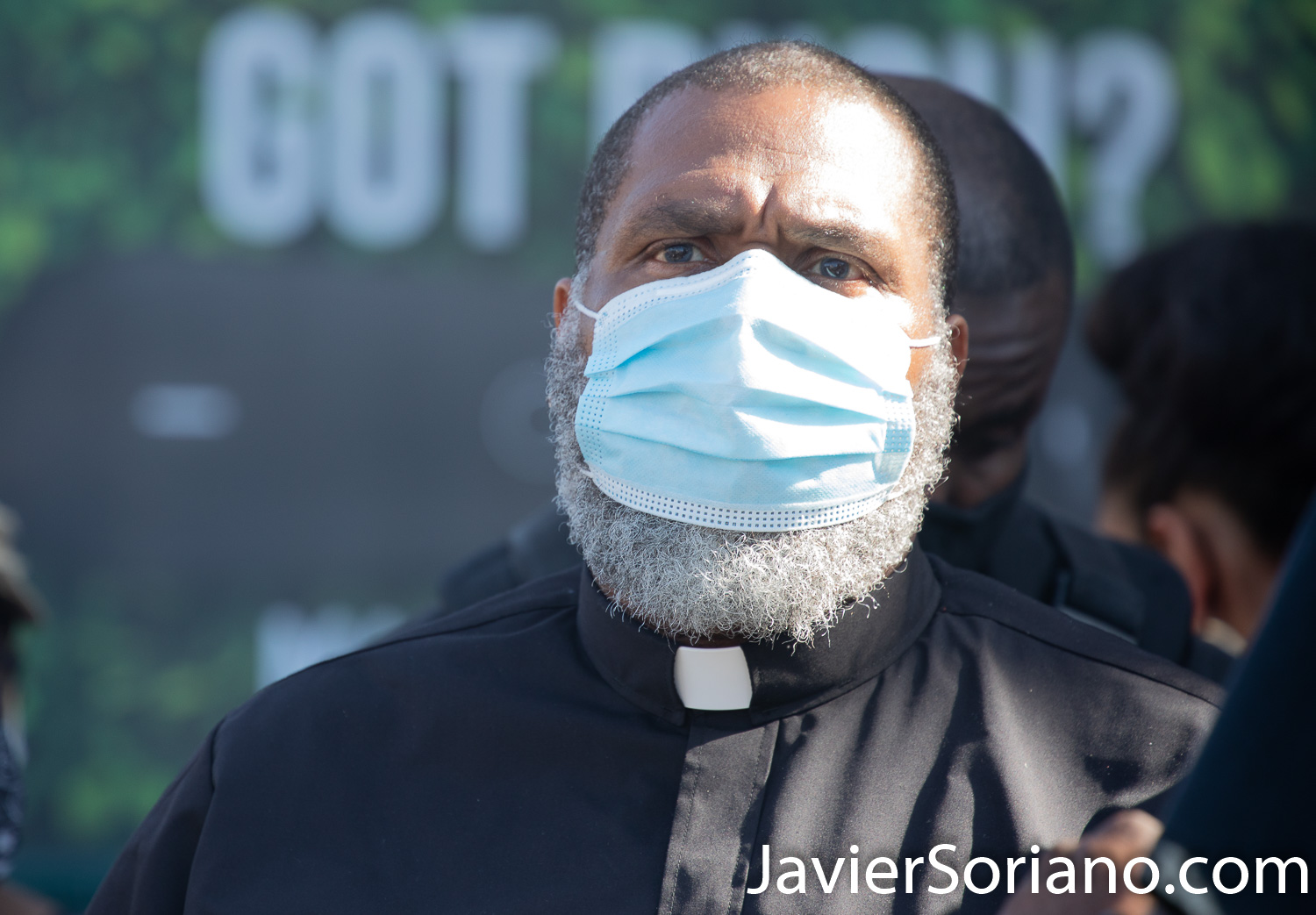 Sunday, June 21, 2020. New York City – “Father’s Day. Faith Leaders Prayer and March” in East Flatbush, Brooklyn. Protestors said they were praying for peace and justice. They marched “in solidarity and support of the fight of systemic racism.” People marched from Nostrand Avenue and Church Avenue to The Rugby Deliverance Tabernacle on 4901 Snyder ave. Photo by Javier Soriano/www.JavierSoriano.com
