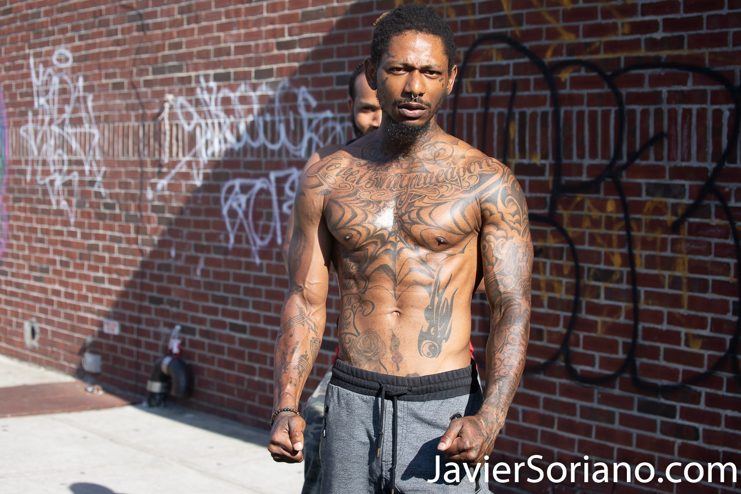 Sunday, June 21, 2020. New York City – “Father’s Day. Faith Leaders Prayer and March” in East Flatbush, Brooklyn. Protestors said they were praying for peace and justice. They marched “in solidarity and support of the fight of systemic racism.” People marched from Nostrand Avenue and Church Avenue to The Rugby Deliverance Tabernacle on 4901 Snyder ave. This Black man was not in the march. He was supporting the march. Photo by Javier Soriano/www.JavierSoriano.com