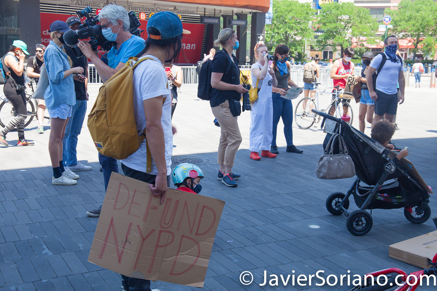 Tuesday, June 9, 2020. Brooklyn, New York City – Children’s March in support of George Floyd and Black Lives Matter.  Photo by Javier Soriano/www.JavierSoriano.com