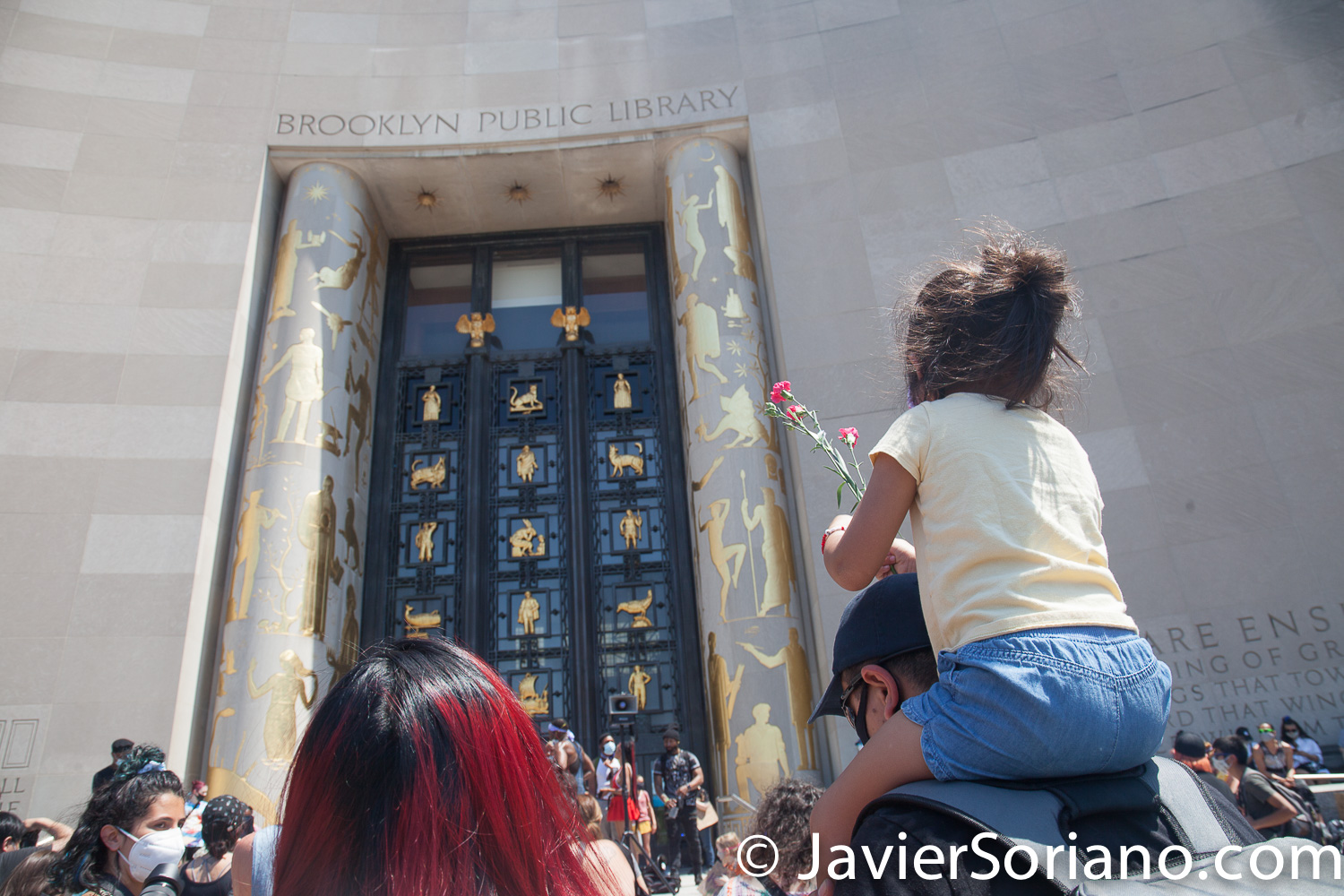 Tuesday, June 9, 2020. Brooklyn, New York City – Children’s March in support of George Floyd and Black Lives Matter. Photo by Javier Soriano/www.JavierSoriano.com