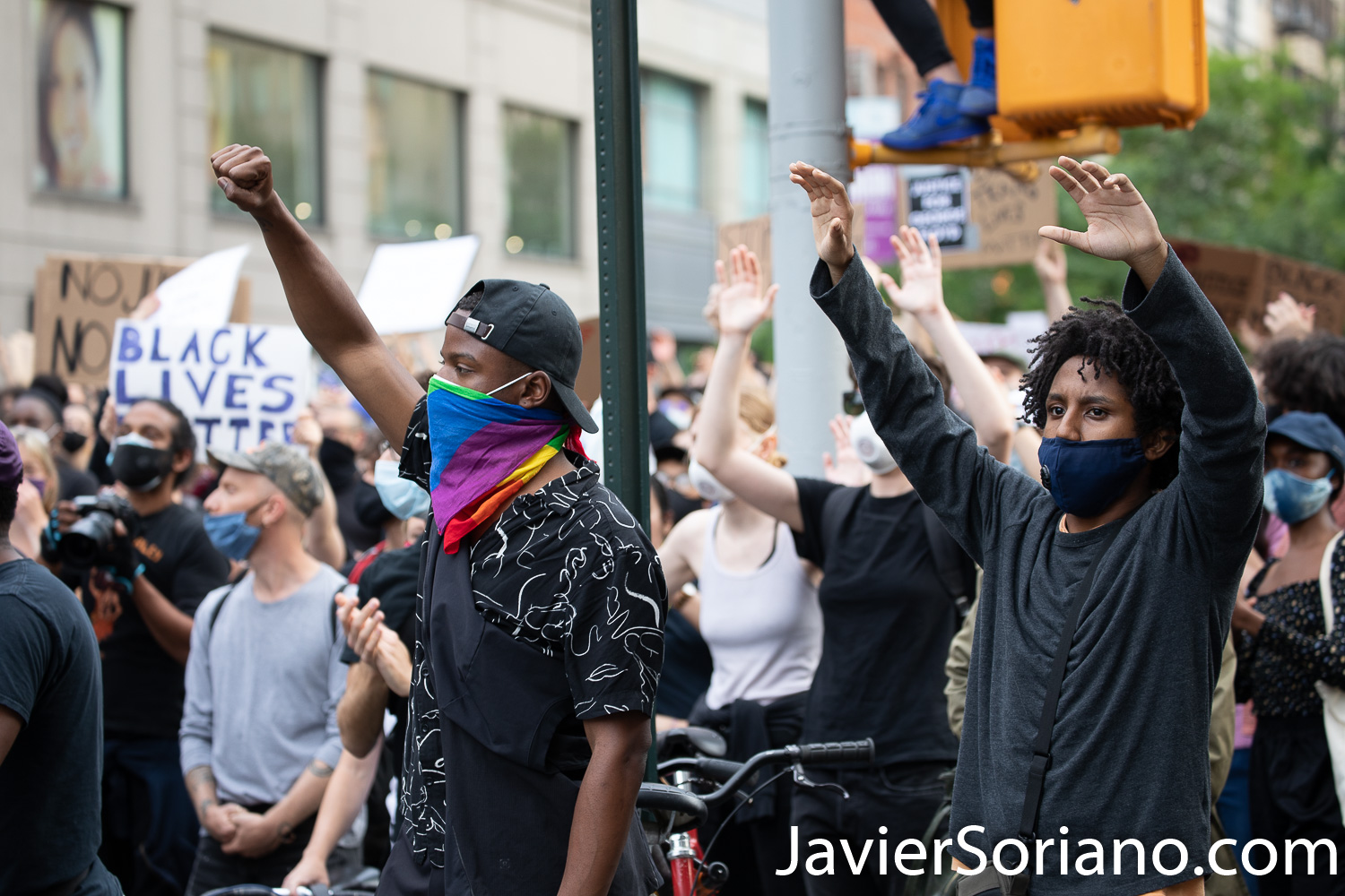 Tuesday, June 2, 2020. New York City - March from The Stonewall Inn to the Lower Manhattan to demand justice for George Floyd, Breonna Taylor, and too many others victims of police violence in the United States of America. Protestors at Union Square. Photo by Javier Soriano/www.JavierSoriano.com