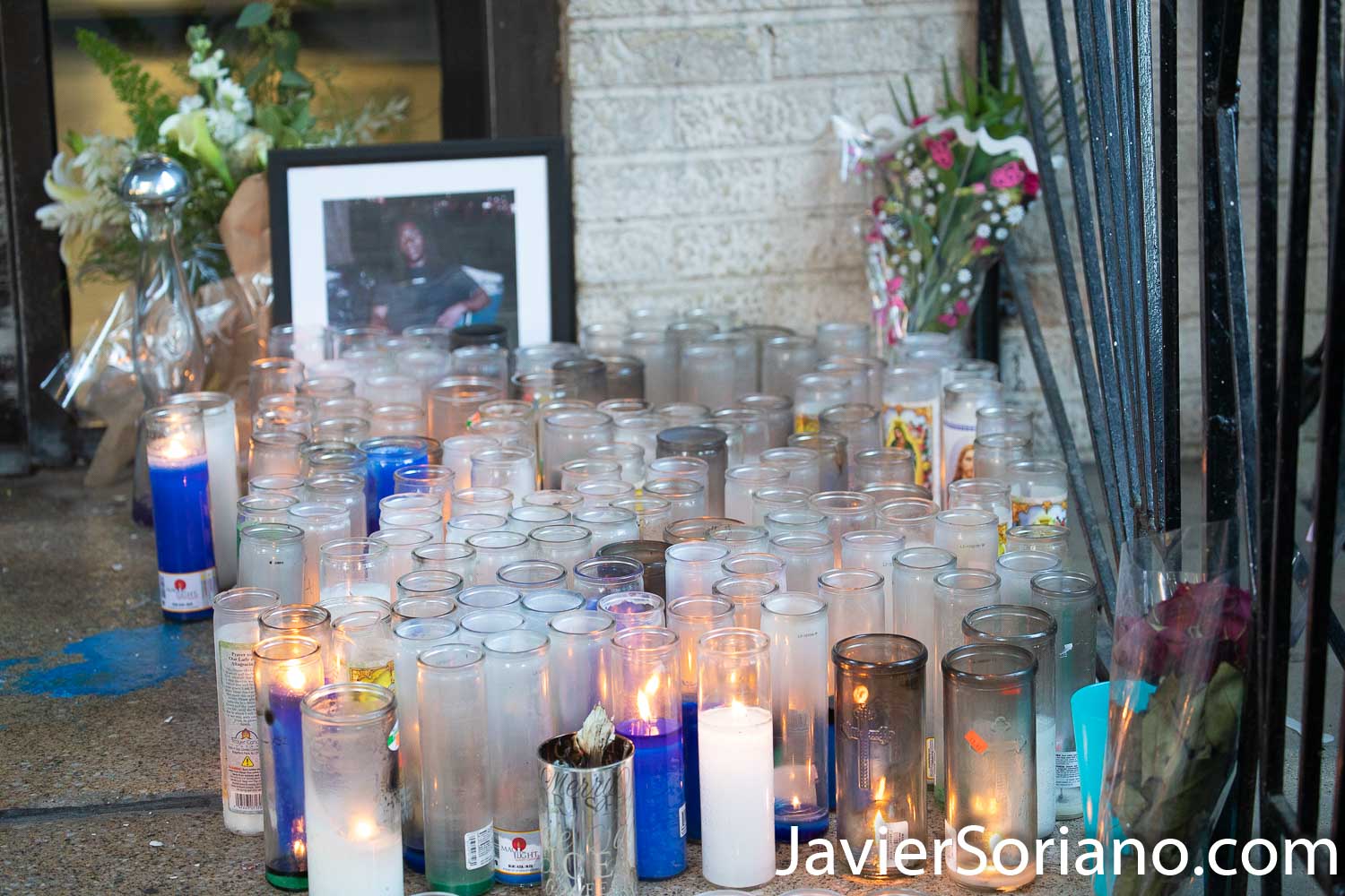 Thursday, August 20, 2020. Brooklyn, New York City – On Friday, August 14, 2020, Deshawn Reid was shot and killed on Ocean Ave and Crooke Ave in Flatbush. This is a memorial in front of his apartment building. Photo by Javier Soriano/www.JavierSoriano.com
