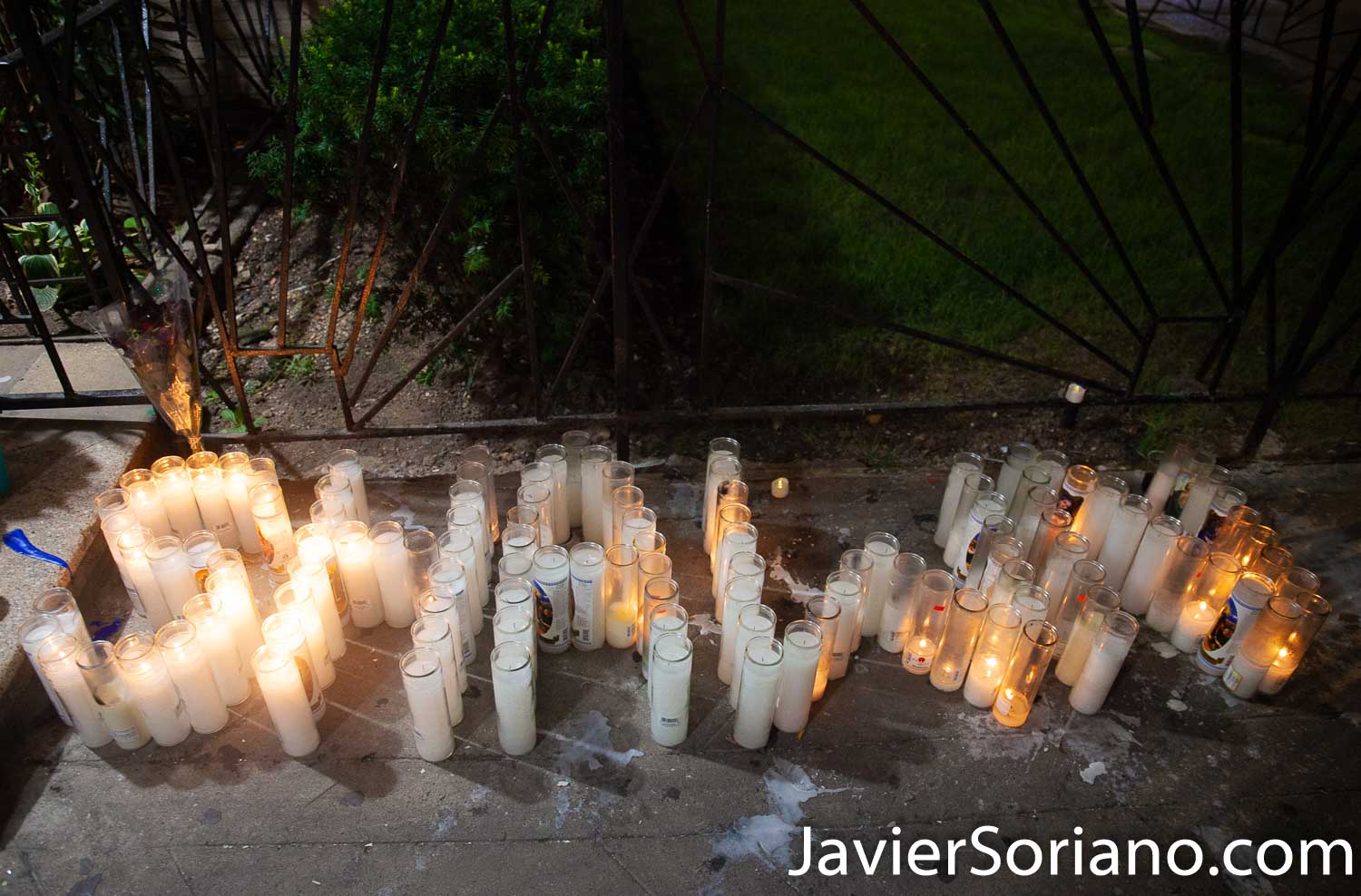 Friday, August 21, 2020. Brooklyn, New York City – On Friday, August 14, 2020, Deshawn Reid was shot and killed on Ocean Ave and Crooke Ave in Flatbush. This is a memorial in front of his apartment building. Deshawn’s artistic name was Shawn Onit. Photo by Javier Soriano/www.JavierSoriano.com
