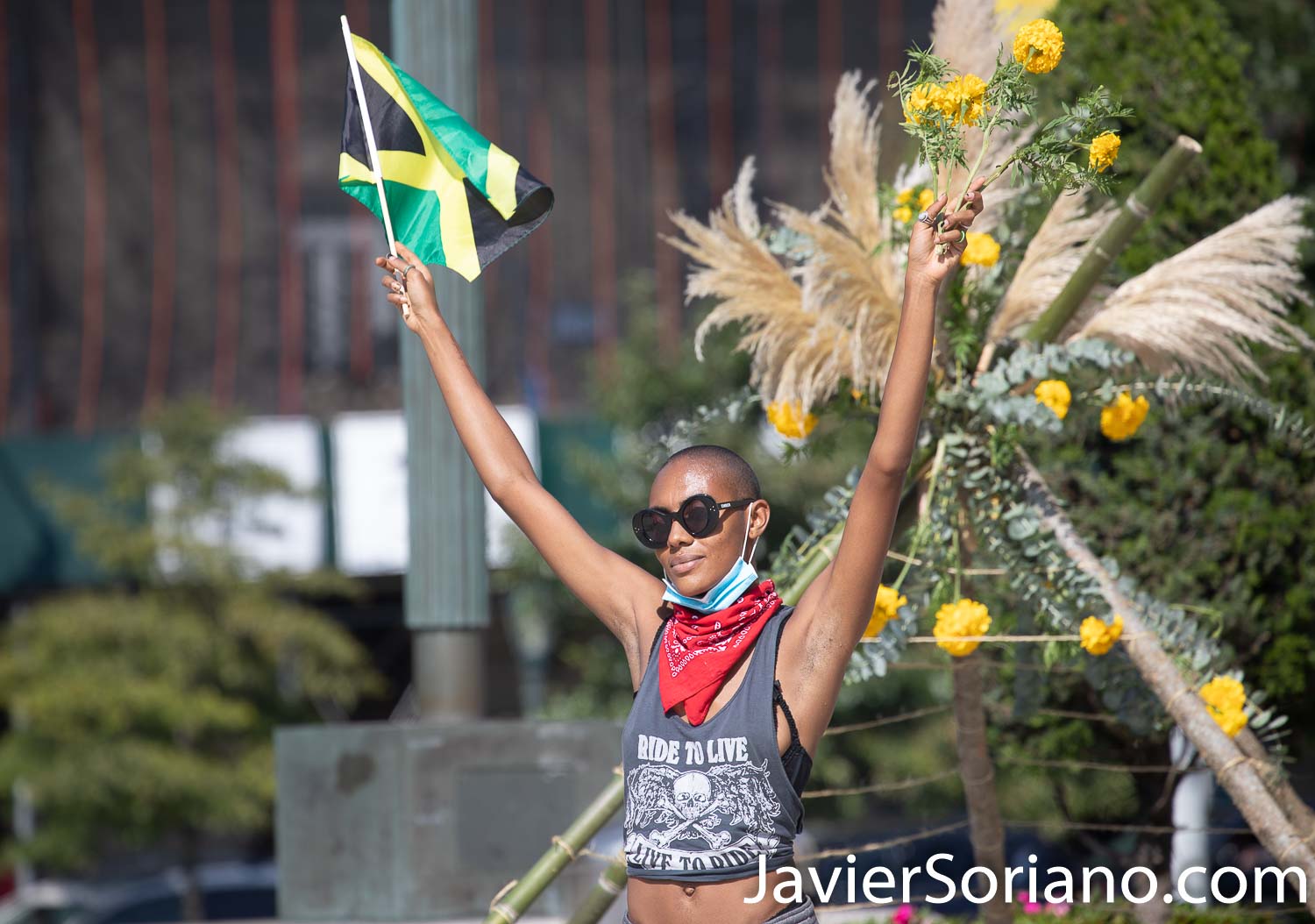 Sunday, September 6, 2020. Brooklyn, New York City - “Community Carnival” at Grand Army Plaza in Brooklyn. The Wide Awakes and Large Up said: “We celebrate and honor the beauty and brilliance of Caribbean culture. As many of you all know, due to COVID-19, the annual West Indian Day parade is going virtual this year. With love and in solidarity, The Wide Awakes and Large Up are excited to amplify the voices of our Caribbean brothers and sisters with a fun filled day of unity and empowerment." Photo by Javier Soriano/www.JavierSoriano.com