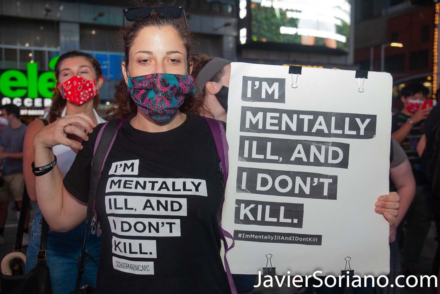 Thursday, September 3, 2020. Manhattan, New York City – Protesters in Times Square demand justice for Daniel Prude. Daniel was a Black man killed by police officers in Rochester, New York, in March, 2020. Photo by Javier Soriano/www.JavierSoriano.com