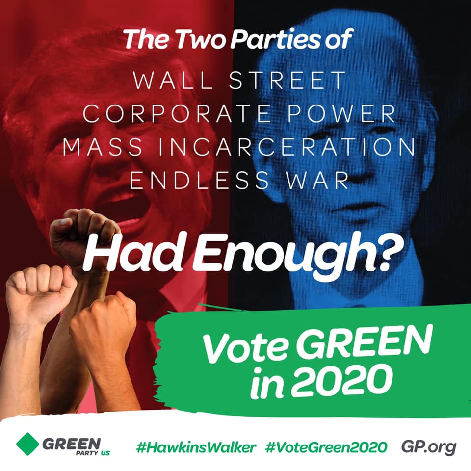 Vote Green Party in 2020. Image by GP.org